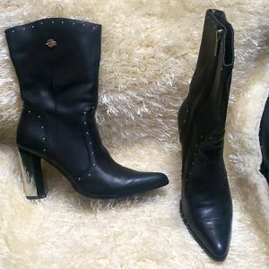 Vintage cowboy boot Harley Davidson 😍